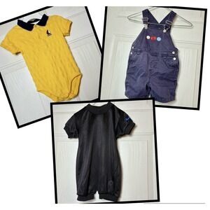 Toddler Clothes 18 Months Nike Gymboree Izod VTG Y2K Overalls Button Bottoms Boy